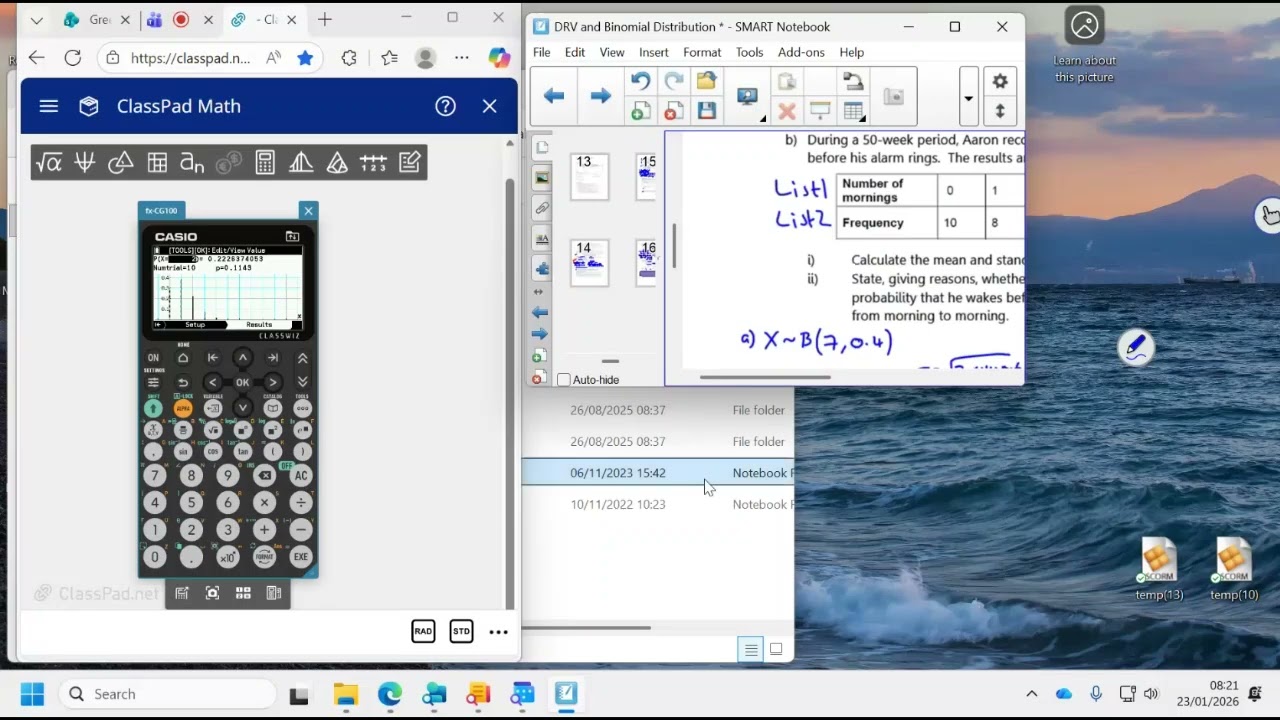 CG100 DRV and binomial lesson 5