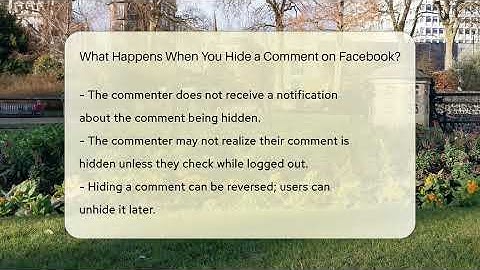 What Happens When You Hide a Comment on Facebook? - Everyday-Networking