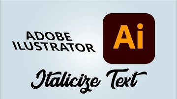 How to Italicize Text Using the Shear Tool in Adobe Illustrator