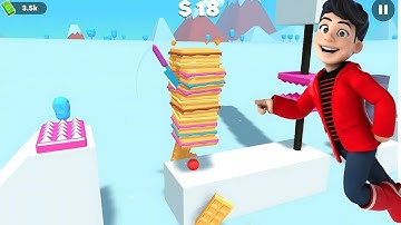 Slice it All 3D game MAX LEVEL ASMR Cutting ! Level 517 ! ASMR SLICING GAMEPLAY