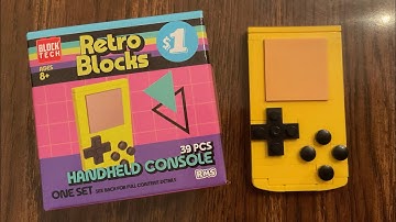 Let’s Build Block Tech Retro Blocks Handheld Console Gameboy building blocks from Five Below