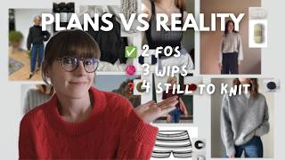 my knitting plans vs reality (mid-year make nine update)
