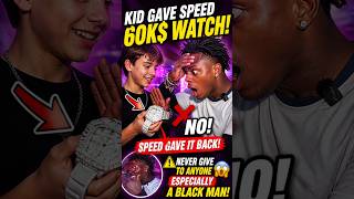 Speed didn't keep a 60k $ watch 🔥 #shorts #speed #ishowspeed