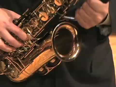 One-handed (toggle-key) saxophone by Stelling Bras...