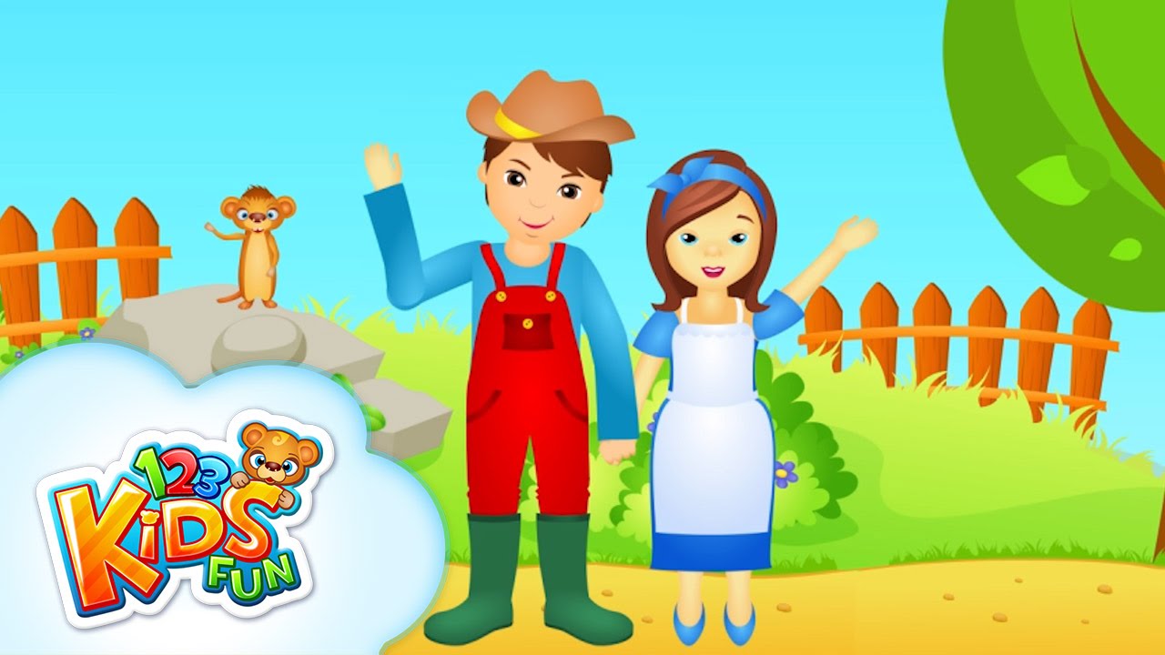 The Farmer In The Dell songs for kids / nursery rhymes YouTube