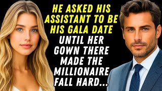 He Invited His Quiet Assistant to the Gala – But Her Dress Made the MILLIONAIRE Lose Control