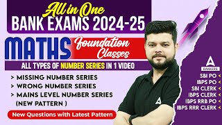 All Types of Number Series in One Video | Banking Exam Preparation 2024 | By Siddharth Srivastava