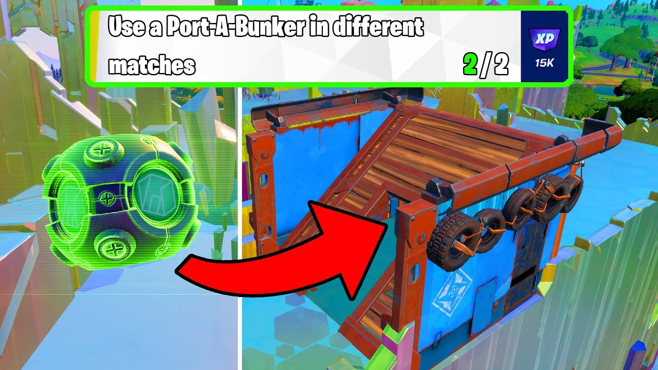How to EASILY Use a Port A Bunker in different matches (2) Fortnite