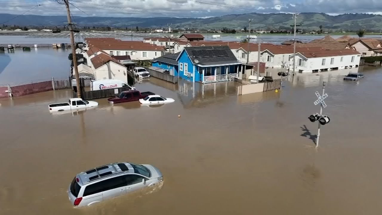 California weather: New storm slams state with heavy rain, snow - YouTube