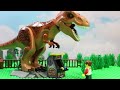 LEGO JURASSIC WORLD vs HULK  vs T-REX  vs DOMINION vs EVOLUTION  ARCADE VIDEOGAME