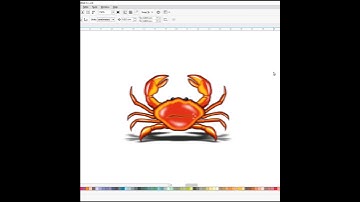 Realistic Crab 🦀 #crab #shorts #coreldraw #drawing