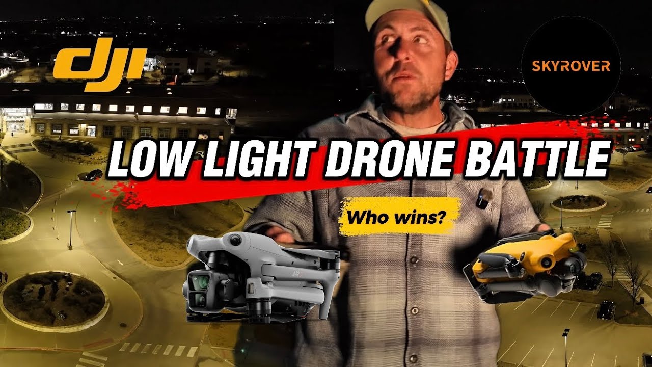 DJI Air 3 vs Skyrover X1 NIGHT MODE – Insane Low Light Drone Camera Test!