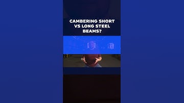 Cambering short and long steel beams #shorts