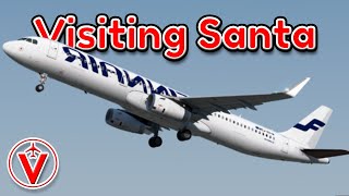 I flew to Santa's home on VATSIM!