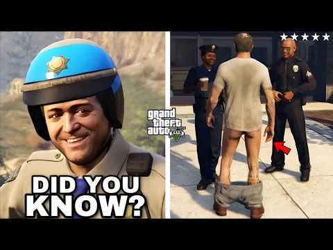 50 POLICE Curiosities in GTA 5 ALMOST NO ONE NOTICED