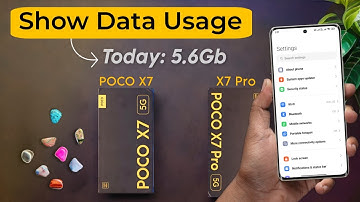Poco X7 / X7 Pro: Show Data Usage Notification ⚡ Poco X7 me Daily Data Use Kaise Dekhe