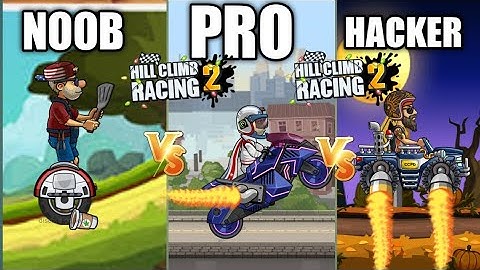 Noob VS Pro VS Hacker in Hill Climb Racing 2