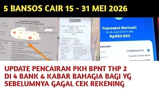 5 BANSOS CAIR MULAI BESOK HINGGA AKHIR MEI 2026❗️KABAR BAHAGIA BAGI YG SEBELUMNYA GAGAL CEK REK 