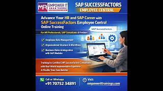 SAP SuccessFactors Employee Central Online Training in USA Real Time Project Course