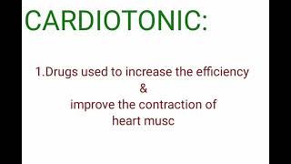 CARDIOTONIC drugs from PLANTS/BOTANY/COMPETITIVE EXAM