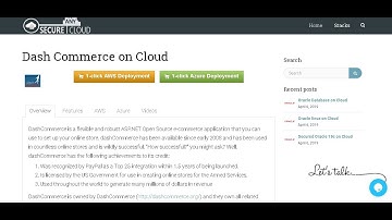 1 Click Secured DashCommerce on Windows 2012 R2  Deploy on Azure , AWS and Google Cloud Platform.