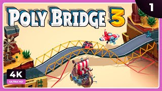 PRIMER CONTACTO | POLY BRIDGE 3 Gameplay Español