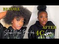 SLICK HIGH BUN for THICK 4C HAIR FT GUMMY WAX | MSE