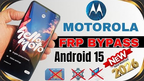 All Moto FRP Bypass Android 15 | Motorola Android 15 FRP Unlock  Without PC 2026