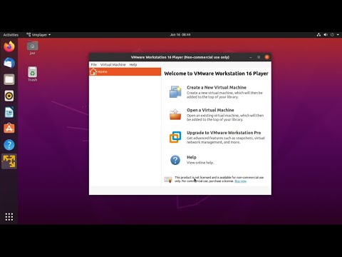 Install VMWare Workstation 16 Player in Ubuntu 20.04