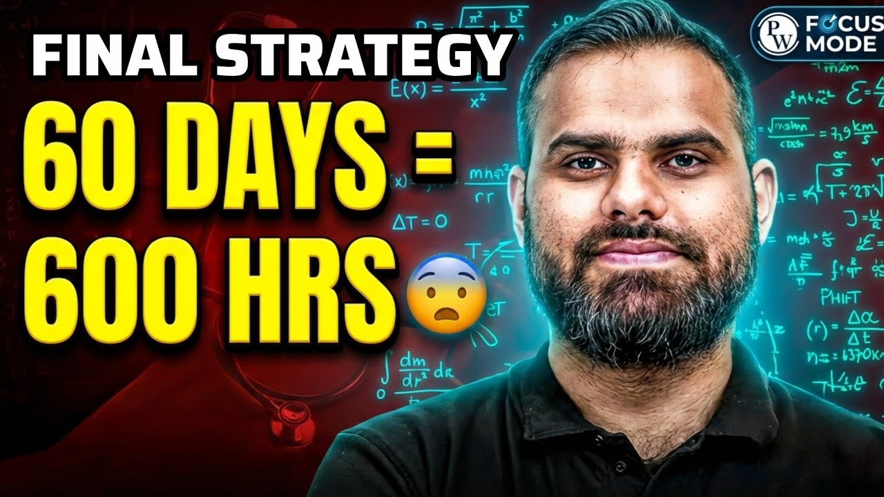 🔥 Can I Crack NEET 2026 from Zero? 60 Days = 600 Hours Strategy by MR Sir 😨