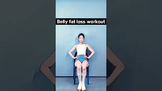 Chair workout belly fat loss🔥 #bellyfatworkout #chairworkout