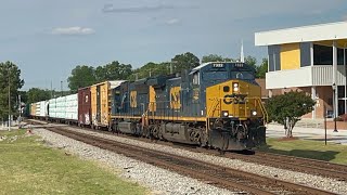 CSX Q419 Rocky Mount NC 05/05/2026 Cinco de Mayo Mixed Train Arriving in Town