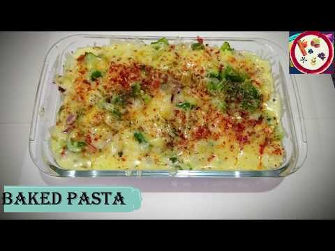 yummy-baked-pasta-|-creamy-&-cheesy-baked-pasta-|-baked-veggie-pasta-without-oven-|