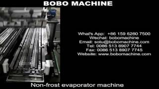 Non frost evaporator machine  Aluminum fin alignment and expanding machine