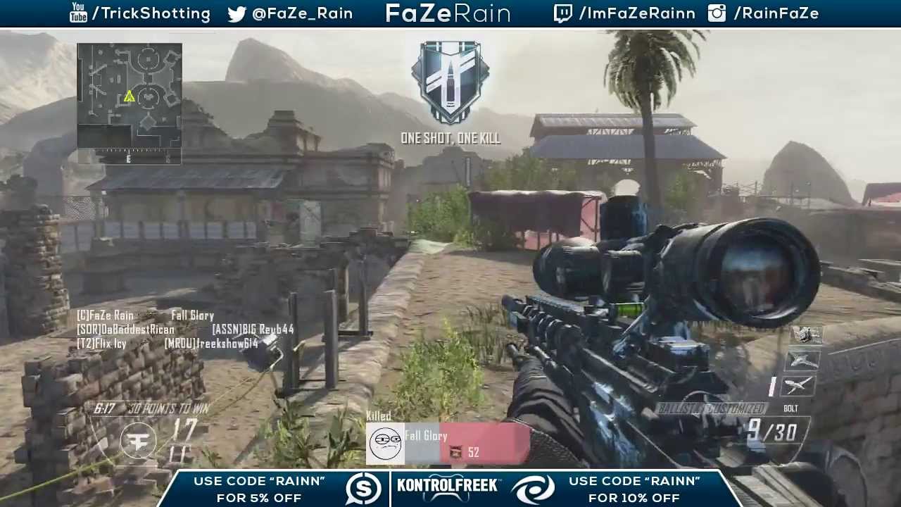 FaZe Rain : FFA TrickShotting Live Commentary Ep.28
