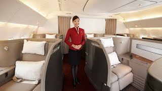 Cathay Pacific Boeing 777 First Class - Hong Kong to Frankfurt (PHENOMENAL)