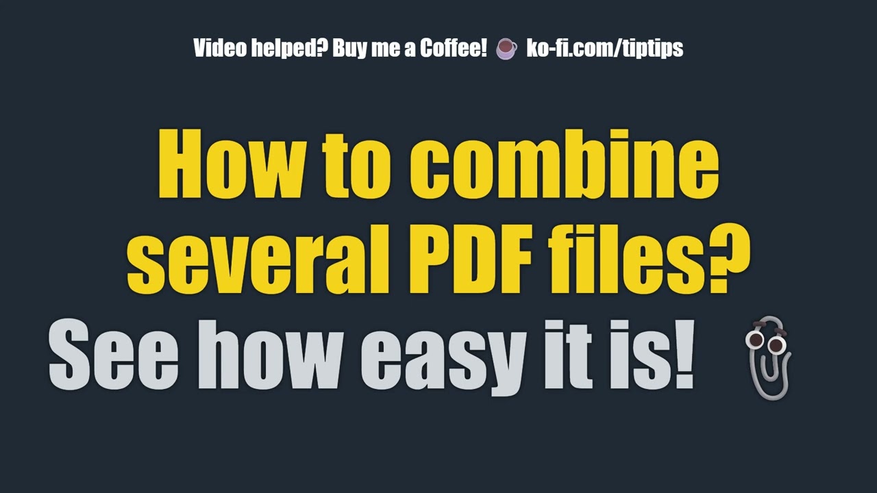 How to combine several PDF files? See how easy it is! 📎