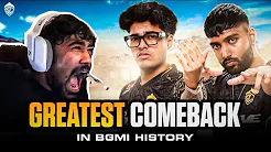@GodLikeEsportss GREATEST COMEBACK OF ALL TIME IN BMPS | 8 FINISHES CHICKEN DINNER !!!