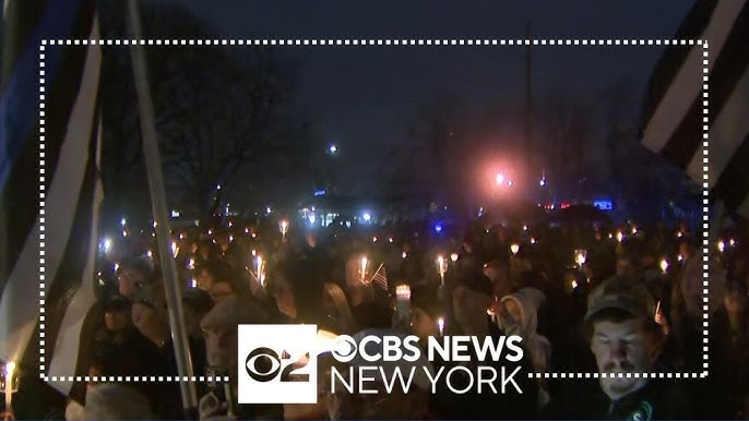 Fallen Nypd Officer Jonathan Diller S L I Hometown Holds Candlelight Vigil