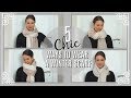 How to Wear a Winter Scarf 5 different ways | Fashion Over 40