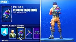 new penguin back bling gameplay in fortnite secret dynamic penguin in fortnite battle royale duration 3 04 - fortnite insignia back bling how to get