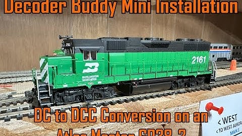 Decoder Buddy Mini Install- DC to DCC Conversion on an Atlas Master GP38