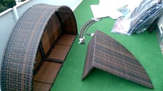 Обзор и сборка мебели для Балкона/ Террасы/Сада(Всем привет, в этом видео, вы увидите, обзор + сборку плетеного Дивана, для сада/ балкона /террасы. Цена данно..., 2015-04-16T10:01:54.000Z)