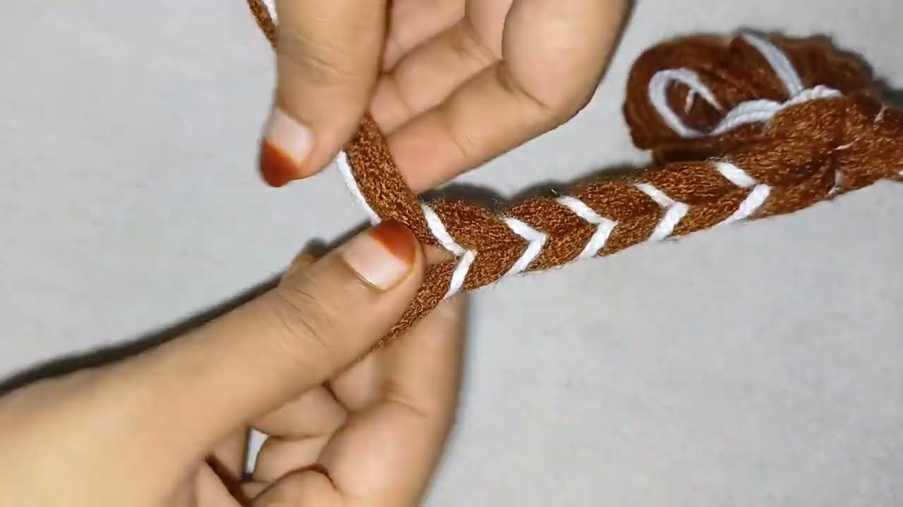 2 मिनट में बनने वाला नाड़ा डिजाइन 😱 /jarband design/kamarband design #niyasacrafts #nalamaking