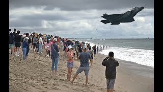 Us Navy F-35C  Pacific Airshow Huntington Beach Usa