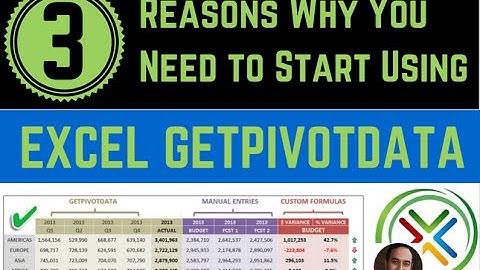 How to Create a Custom Report with Excel GETPIVOTDATA