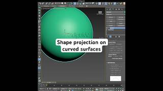 Improve your skills! Shape projection on curved surfaces - 3ds Max modeling tutorial #3dsmaxtutorial