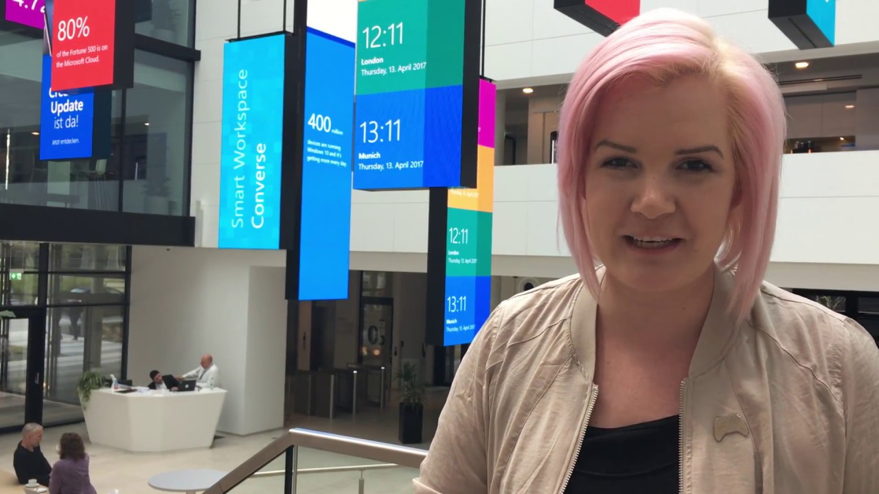 Maxi Gräff von Microsoft-Deutschland bedankt sich bei allen Teilnehmern des Minecraft-Wettbewerbs