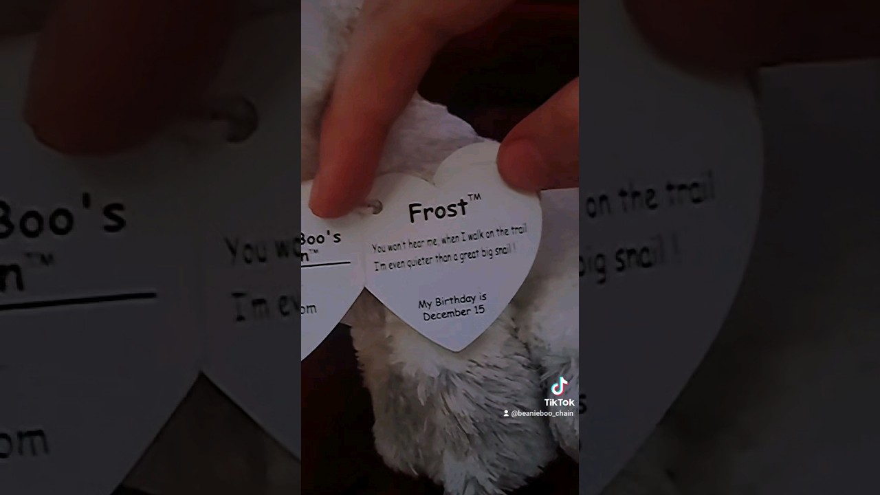 Unboxing Frost the beanie boo
