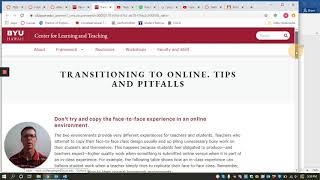 Transitioning the Framework to Online Learning